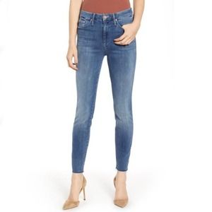 Mother High Waisted Looker Ankle Fray in Everything We Keep